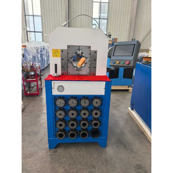 3 Inch Super Thickness Model 220v/380v Hydraulic Hose Crimping Machine PLC/botton Control System And 6-76mm Crimping Range 15 Dies For Hydraulic Applications
