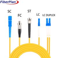 Simplex / Duplex SC / ST / E2K / MTRJ / LC Cordon de patch en fibres et coussinets en fibres