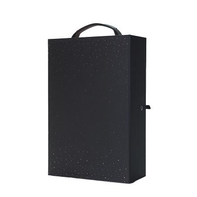 0.30mm Tinplate Leather Wine Box Luxury Champagne Bottle Leather Packaging