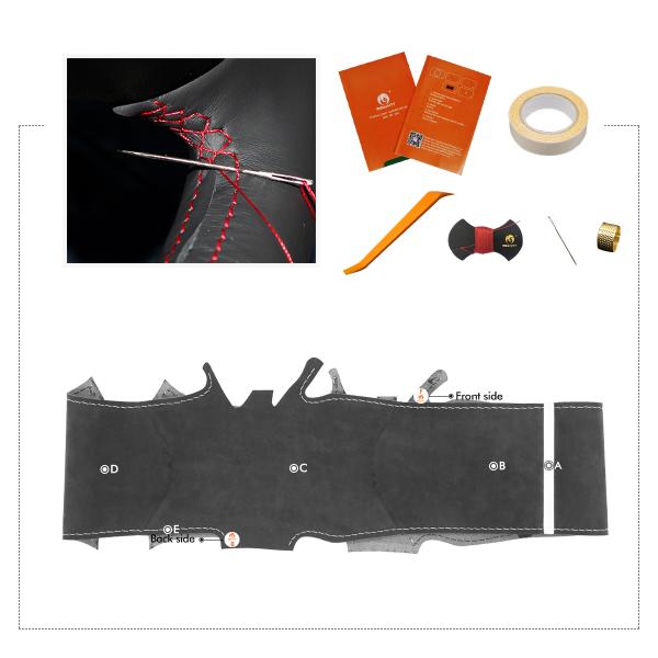 Mercedes Benz C-Class W177 E-Class W213 EQE V295 EQS V297 AMG-Line 2021-2023 Blue Suede 3-Spoke