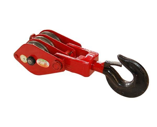 JTPB-F3 Hook(Chain Link)Sories Closed Triple Wheels Pulley