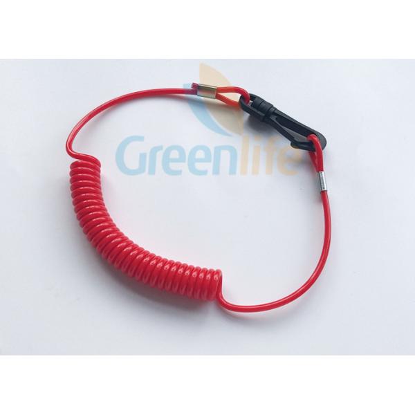 Universal Red Kill Switch Cord Custom Length With Cotton Core Stop Dropping