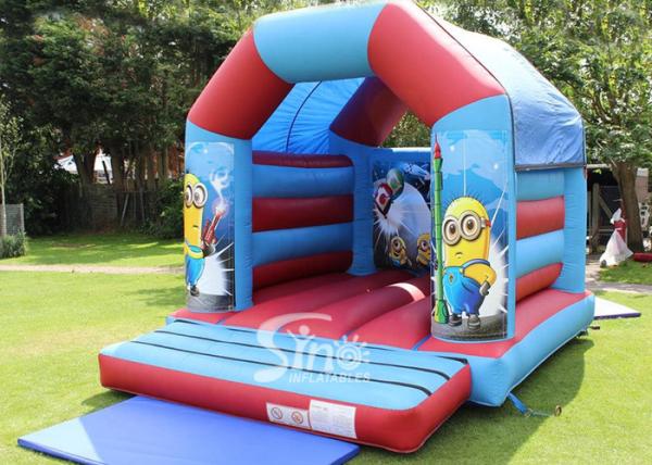 Commercial Children Inflatable Jumping Castles With Despicable Me Theme