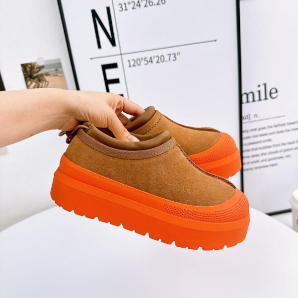 Winter Cowhide Plus Velvet Thickened Outer Wear Bread Shoes One Foot Snow Boots For Women