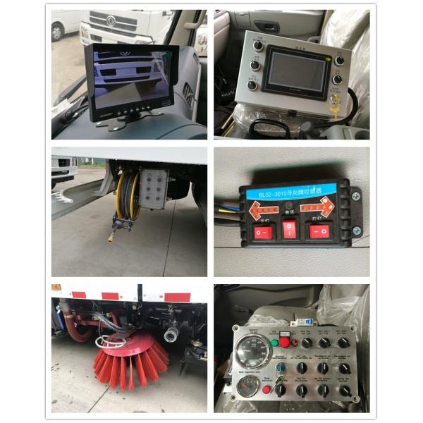 Кубическая тележка уборщика улицы метра 12, совмещенная тележка дороги моя с подметать вакуума/чисткой воды