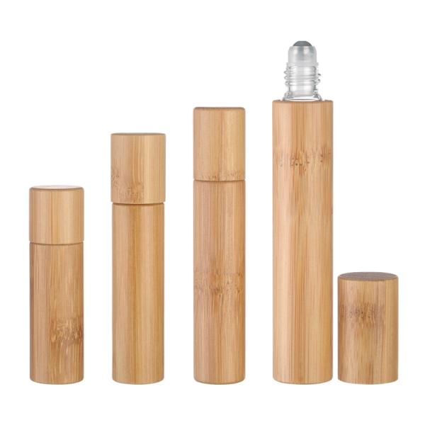JL-RL005 Eye Massage Bamboo Roll On Bottle 5ml 8ml 10ml 15ml