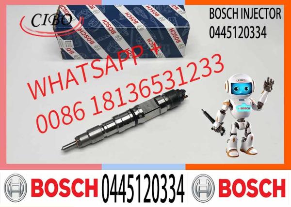 Injetor original 0445120334 Injetor de camiões pesados 0445 120 334 Peças de automóveis Injeção 0 445 120 334 para automóveis a diesel