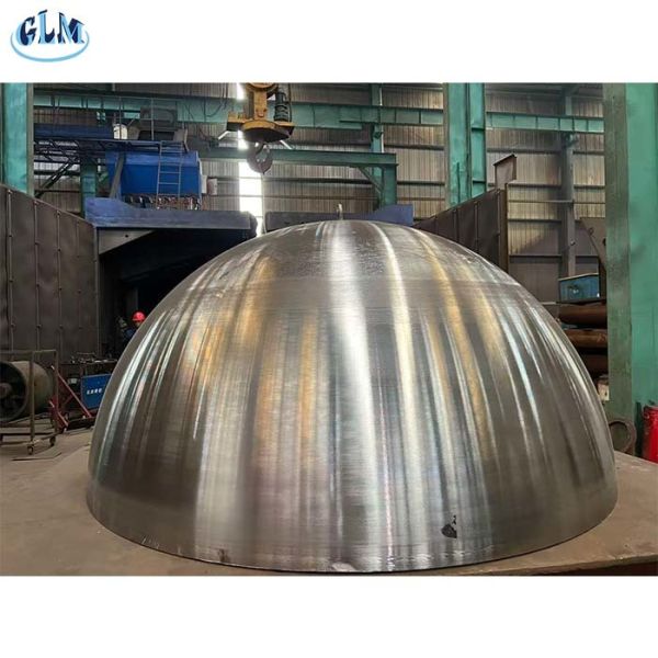 High Pressure Hemispherical Tank Heads with 500mm to 4000mm Diameter Range and Powder Coated Surface