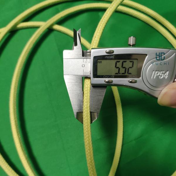 100% kevlar Braided aramid yarn ropes for glass tempering machine oven