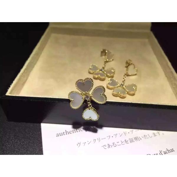 AAAAA Quality Van Cleef & Arpels Sweet Alhambra 18K Yellow Gold Earring VCARN5PP00