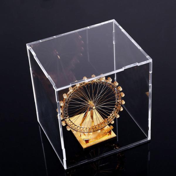 Square Counter Acrylic Display , Case Plastic Stand Clear Storage Box Jars With Lids