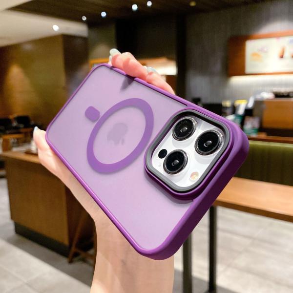 Custom Magsafe Phone Case Matte Transparent Mobile Covers Scratch Resistant