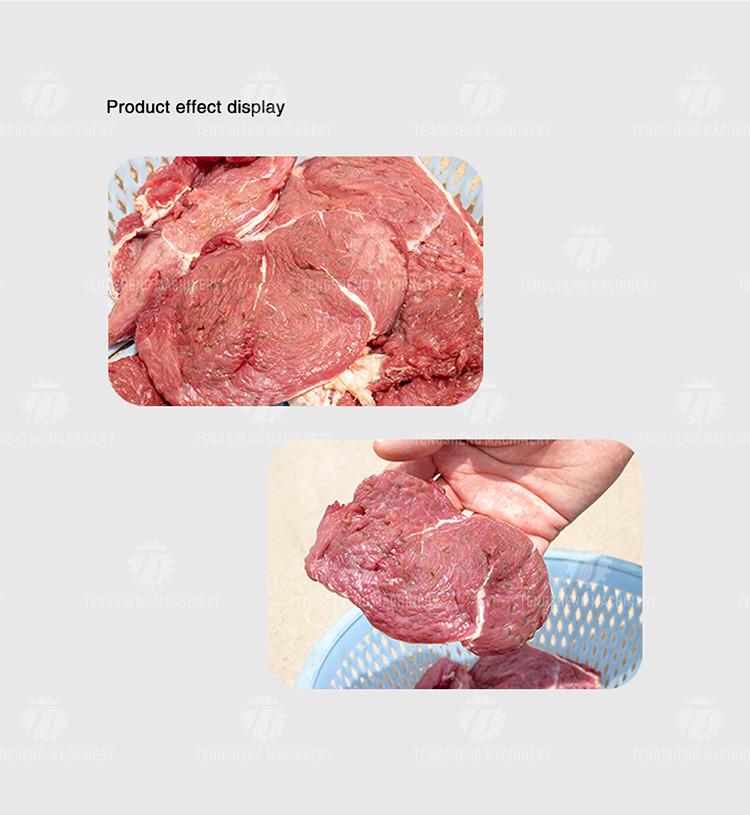 Сухожилие Tenderization мяса промышленной машины Mincer мяса автоматическое свободное ломая машину