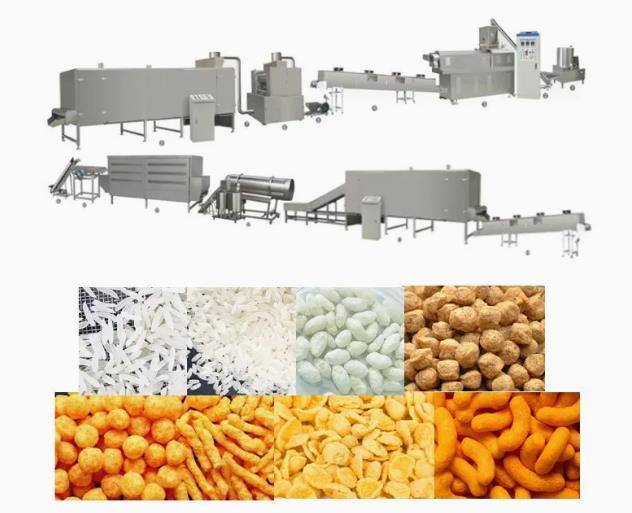 2D 3D pellet Snack Extruder Machine , corn chips making machine
