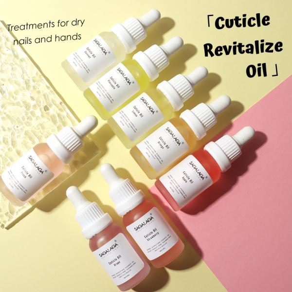 Floral Cuticle Oil Custom Peach Scents Dropper Bottle for Nail Care Private Label Design High Qualit