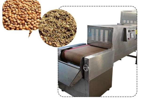 Tunnel Type Microwave Spice Dryer Machine , 80KW Industrial Stainless Steel Dehydrator