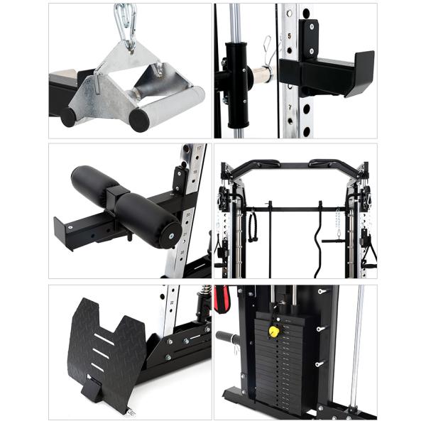 Multi-Functional Home Gym Equipment Functional Trainer Smith Machine with Loading Port