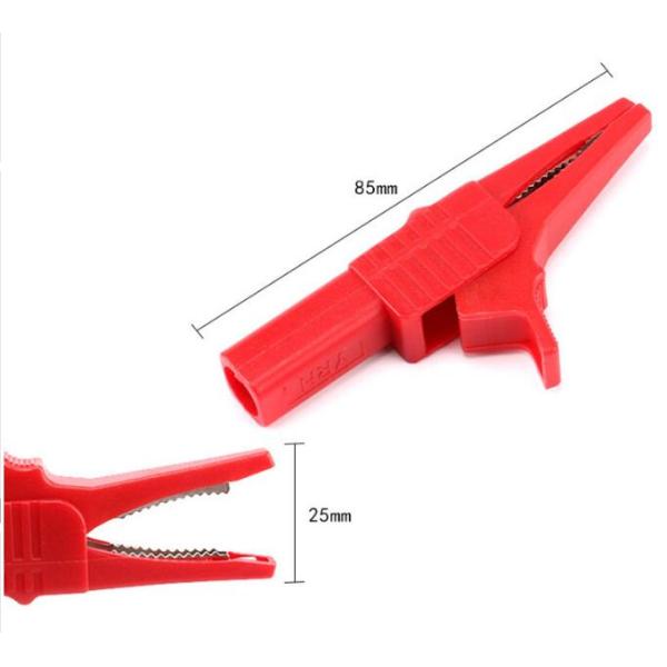 4mm Power Inverter Battery Cable 55mm 85mm HV Alligator Clamp For 2000V Battery