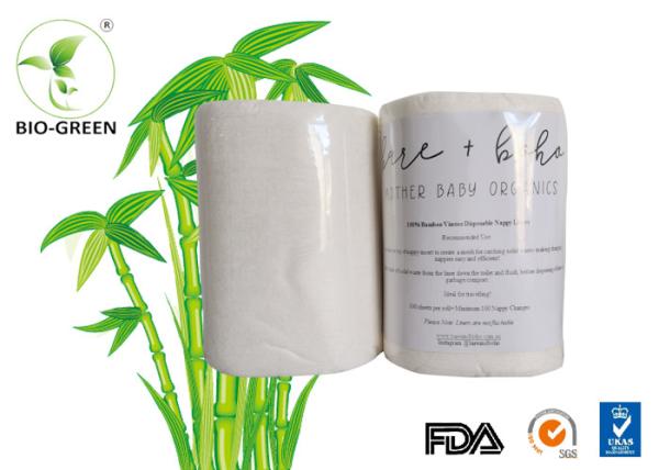 Soft Bamboo Liners For Cloth Diapers , Long Bamboo Cloth Diaper Inserts