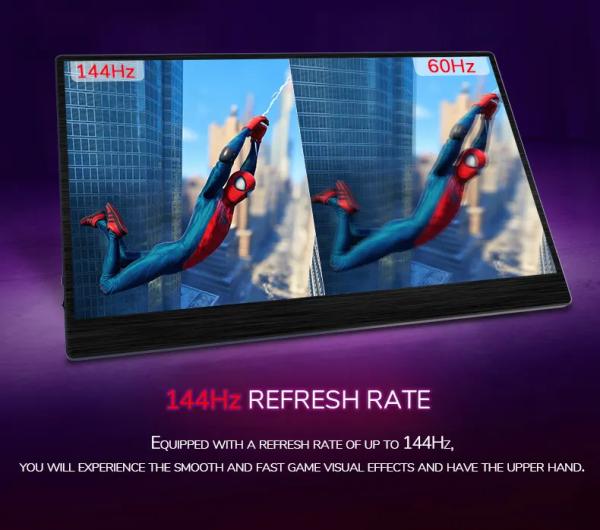 ODM IPS HDR 144hz ポータブルゲームディスプレイ モバイルモニタータイプC 17.3インチ