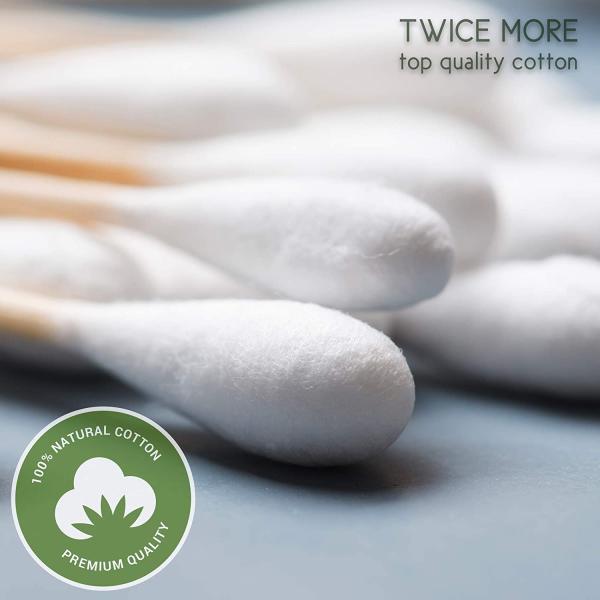 S&j Green Environment Medical Cotton Swabs Wooden Stick Premium Bamboo Stick Cotton Buds