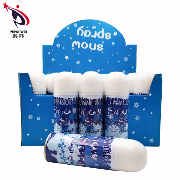Eco Friendly EN71 Non Toxic Snow Spray Custom Party Foam gas propellant 52*128MM