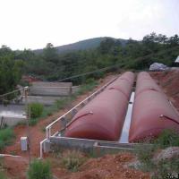 OEM PVC membrane couverture de biogaz de boue rouge résistant aux acides pour l'usine de biogaz
