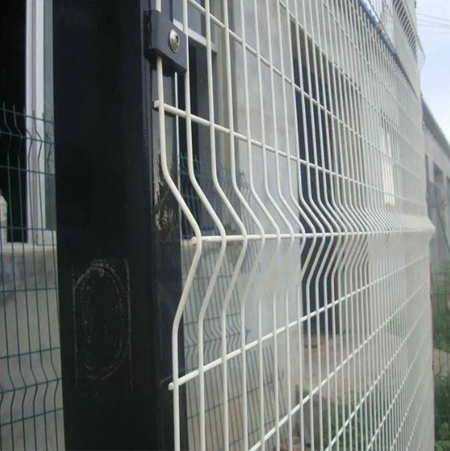 3D V Fold Fence Panel 4mm Wire Hot Dip Galvanized Powder Coated
