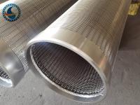 Ss 304 316 V Wire Johnson Screen Pipe Wrapped Slotted For Filtration
