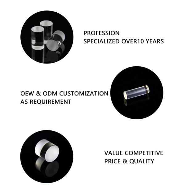 Lentes ópticas de barra rígida de infrarrojos para equipos de instrumentos médicos