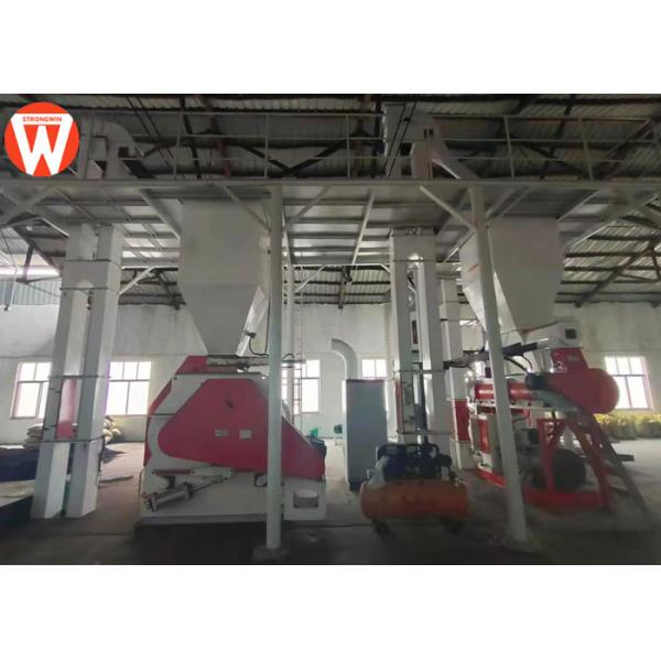 производственная установка корма для животных производственной линии 550kw питания птицы лепешки 10T/H 10mm