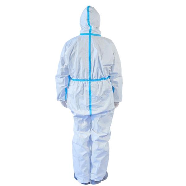 Sterilized Disposable Protective Suit SMS / PP PE Material No Dust / Mildew