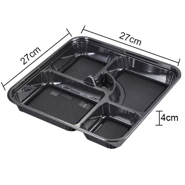 Поднос еды 5 отсеков Microwavable устранимый пластиковый