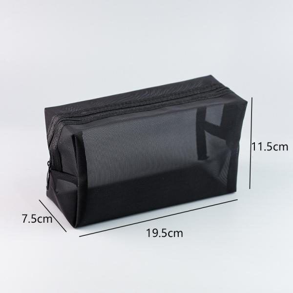 Transparent Mesh Toiletries Bag For Business Travel Portable Wash Shower Cosmetic Bag