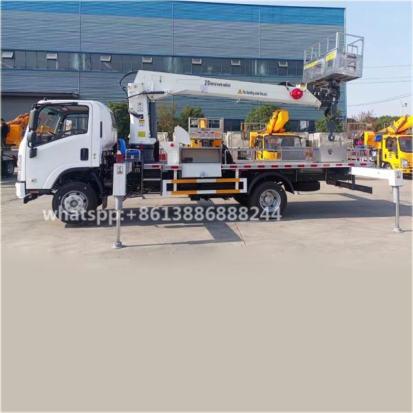 I Suzu's Three-in-one Truck for Lifting and Loading at High Altitude   Delivery Truck  Bucket  Truck