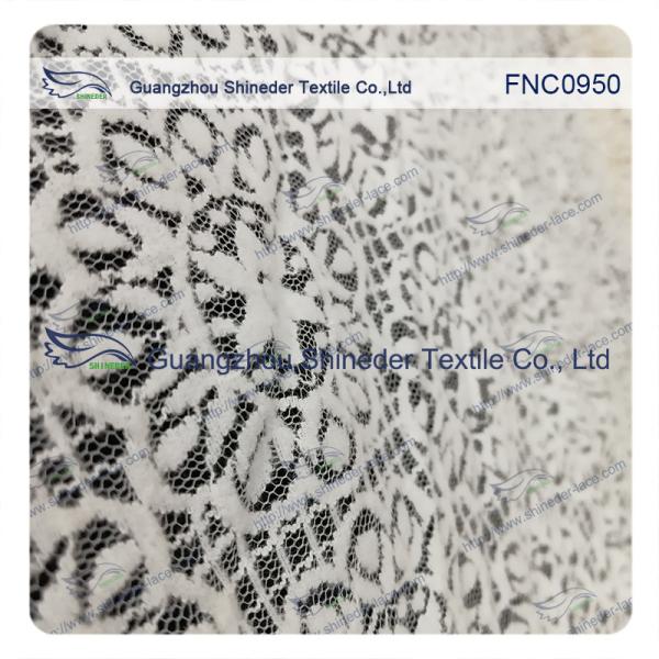 Sunflower Star soft  Bush Nylon & Cotton lace fabric for lady dress