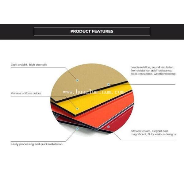 PE Coated Aluminum Composite Material Panels , 3mm ACM Panel
