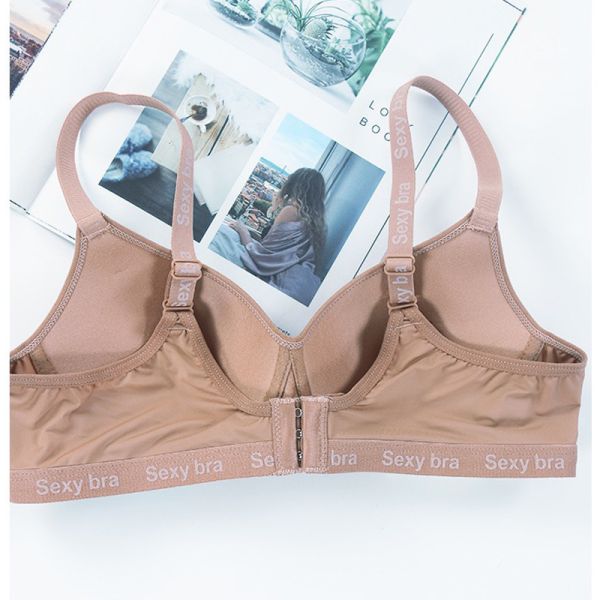 Wholesale Solid Color Small Breast Cup Bra Women Sporty Comfortable Wire Free Bra