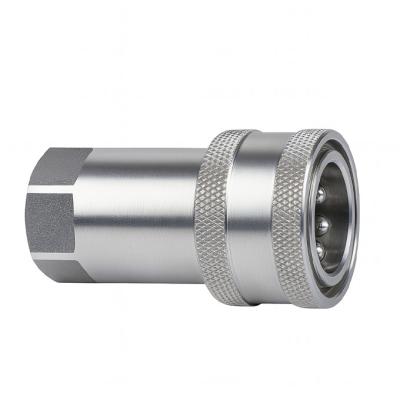 Cb-spm-10f-a-iso-7241-a Stainless Steel Quick Coupling With Parker 6600 Plug And Socket Connection