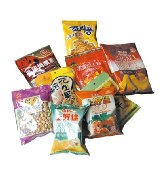 машина упаковки картофельных чипсов 5g-500g