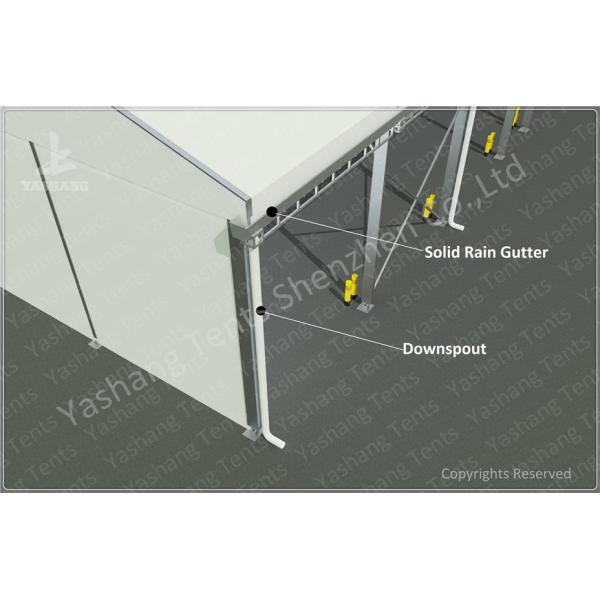 Aluminium Frame Marquee Large Storage Tents Flame Retardant 40M x 140M