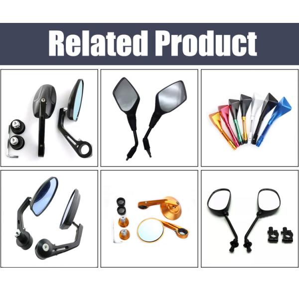 Universal CNC Aluminium Rearview Mirror Bar End Side Mirrors Sleek and Stylish Design