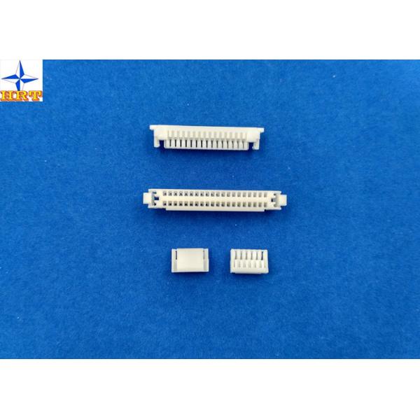 Single Row Circuit Board Connection White PCB Wire Connector GH PA66 Materials