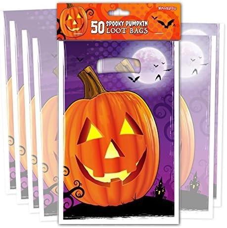 Halloween Party Favor For Kids Candy Goody Bag, Designs Plastic Trick Or Treat Goodie Bags, Halloween Loot Gift Bag