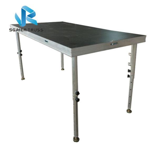 Anti Slip Stage Equipment Adjustable Height Catwalk Glass Plywood Floor