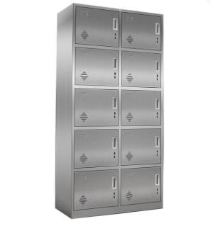 Changing Room / Office /Hospital Medicine Display Cabinet , 10 Door Personal Storage Lockers