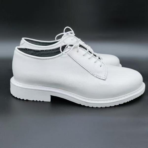 Steel Toe White Shoes Unisex PU Sole Safety Shoes Anti Smash Anti Puncture