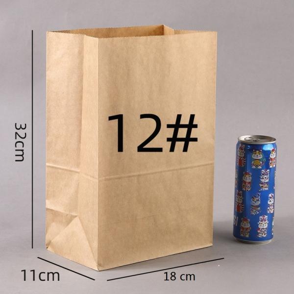 Customized Biodegradable Kraft Paper Bag for Seasonal French Baguette Bread Packaging