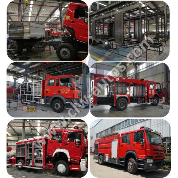 Sinotruk HOWO 4X2 6 Wheels 266HP 8CBM Fire Fighting Truck