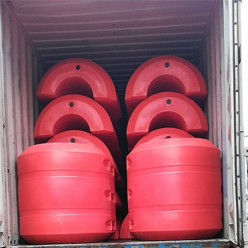 UV Protection LLDPE Material IALA Certified Hose Floats Pipe Floater for Dredging Projects
